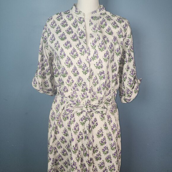 Beau & Ro The Every Day Dress Midi Floral Print Sz XL - Picture 2 of 5